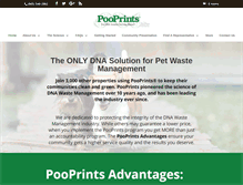 Tablet Screenshot of pooprints.com
